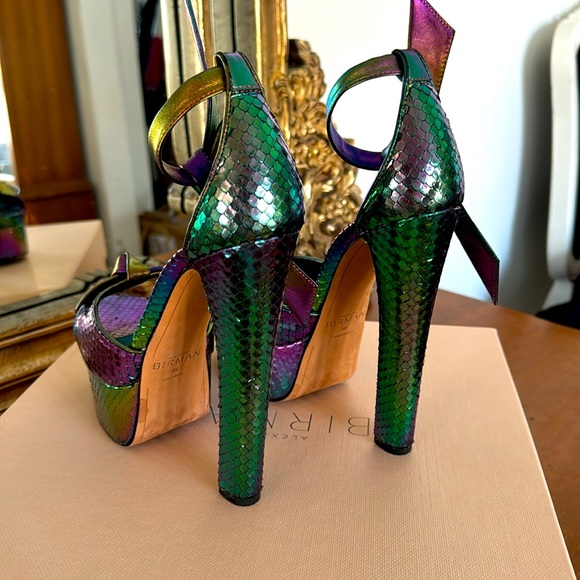 Alexandre Birman Clarita 160 Rainbow Snake Platform Sandal 38 - Picture 4 of 5